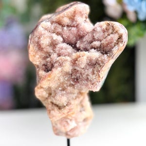 Ametista rosa a forma libera, cristallo di ametista rosa super drusa da 3 kg, regalo di cristallo, arredamento per la casa, regalo unico