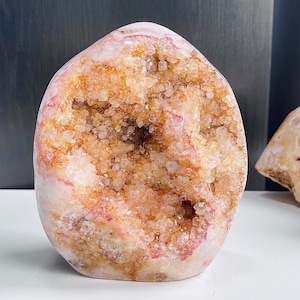 Ametista rosa Freeform, 2,78 kg di cristallo di ametista rosa Super Druzy freefrom, incredibile decorazione per la casa in ametista rosa Freeform