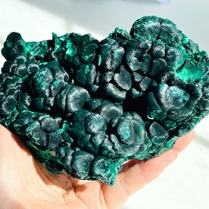 Großer Botryoider Malachit: Samt-Katzenauge, Congo Mineral Collection (1062g