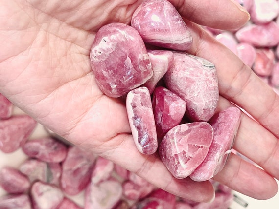 Rhodochrosite (tumbled) Rhodochrosite (tumbled)