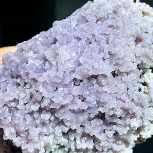 Grape Agate Crystal Cluster: Purple Chalcedony Specimen, Collector&#39;s Healing Stone