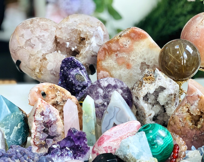 Intuitive Crystal Mystery Box | Premium Rock & Mineral Surprise Gift Set | Curated Geological Specimen Bundle