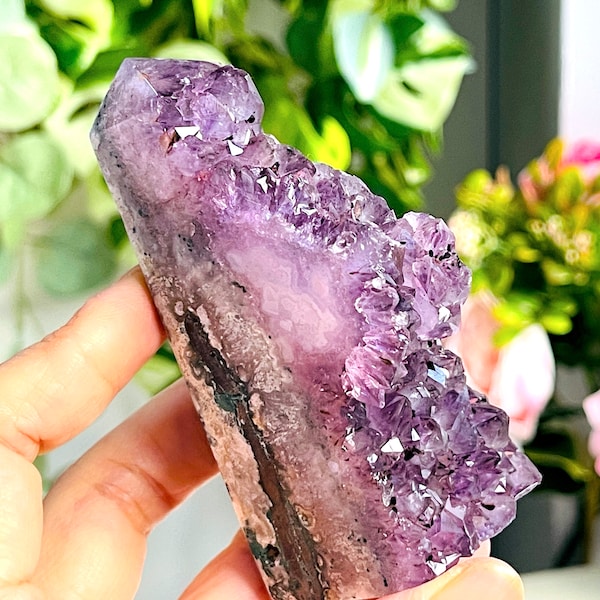 Amethyst Tower, Super Extra Quality Druzy Amethyst Points, Amethyst Druzy Tower, Brazilian Amethyst Cluster Tower, Crystal Gift -4