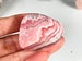 Natural Rhodochrosite Freeform, Argentina Banded Rhodochrosite Freeform, Rhodochrosite from Argentina, Pink Rhodochrosite