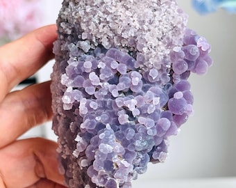 インドネシア産の素敵なグレープアゲート、グレープアゲート、紫