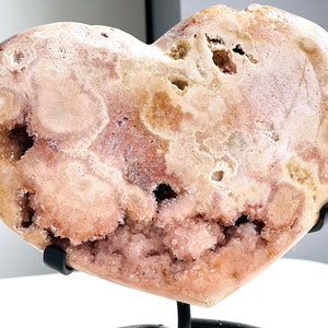 Ametista rosa, cuore di drusa di ametista rosa da 2 kg, cuore di ametista rosa, regalo di cristallo, cristallo curativo, cristallo per l'arredamento della casa