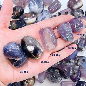 Galaxy Purple Chalcedony TumbleStone