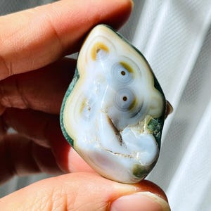 8th Vein Ocean Jasper – Rarissimo Old Stock V8 Ocean Jasper, Orbicular Jasper da collezione, Pietra lucidata unica, Cristallo curativo -7