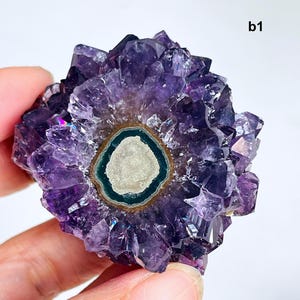 Increíble grupo de ojos de estalactita de amatista, grupo de pino de amatista, grupo de amatista de cactus, regalo de cristal, colección de minerales-3
