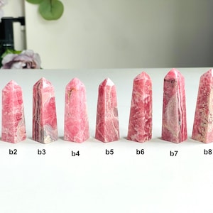 Rhodochrosite Tower: Argentina Pink Crystal Obelisk