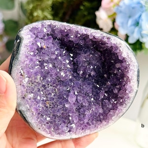 Uruguay Amethyst Geode: Dark Purple Healing Crystal