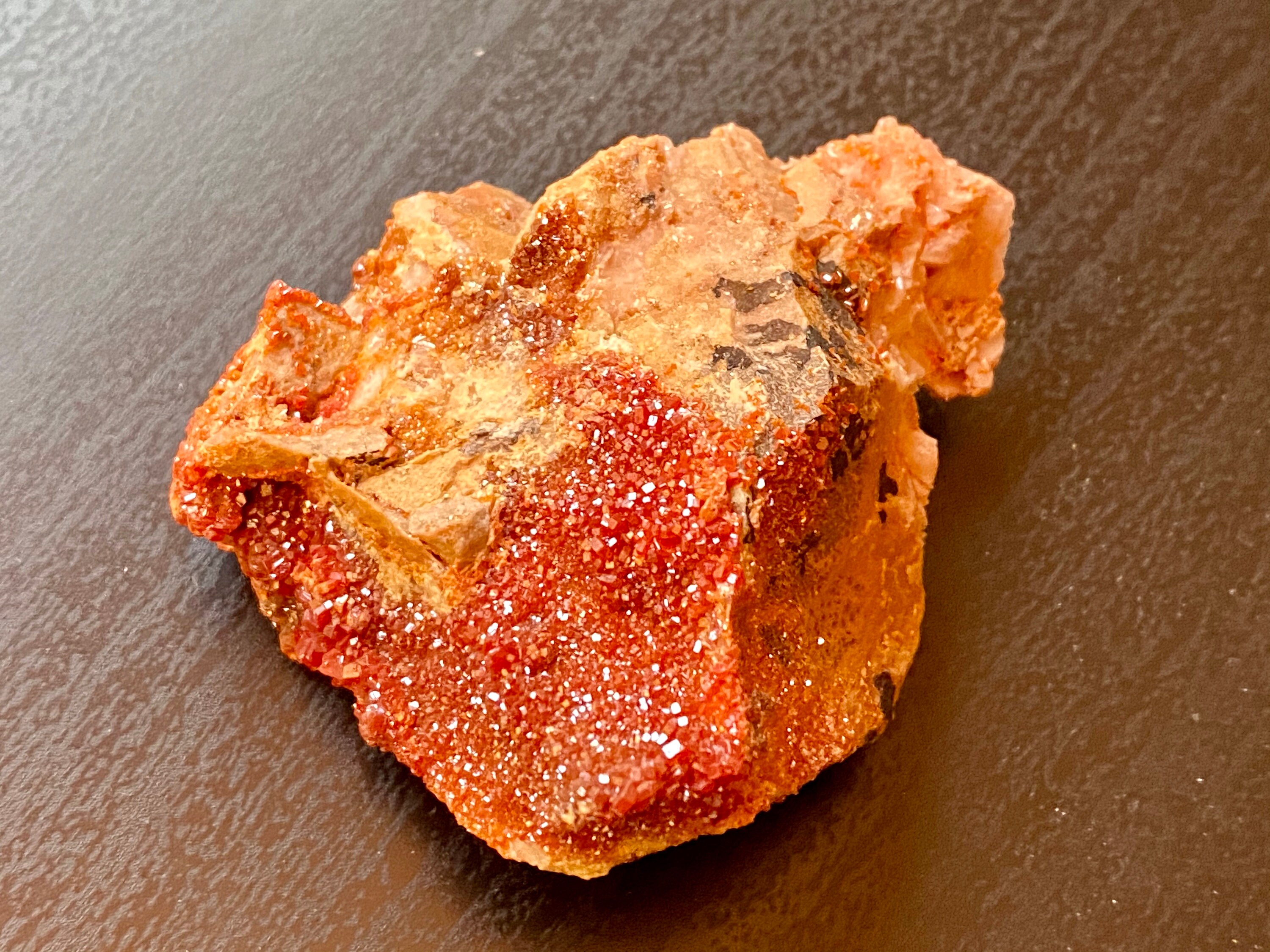 Vanadidinito Cristal de vanadio rojo natural Espécimen Etsy