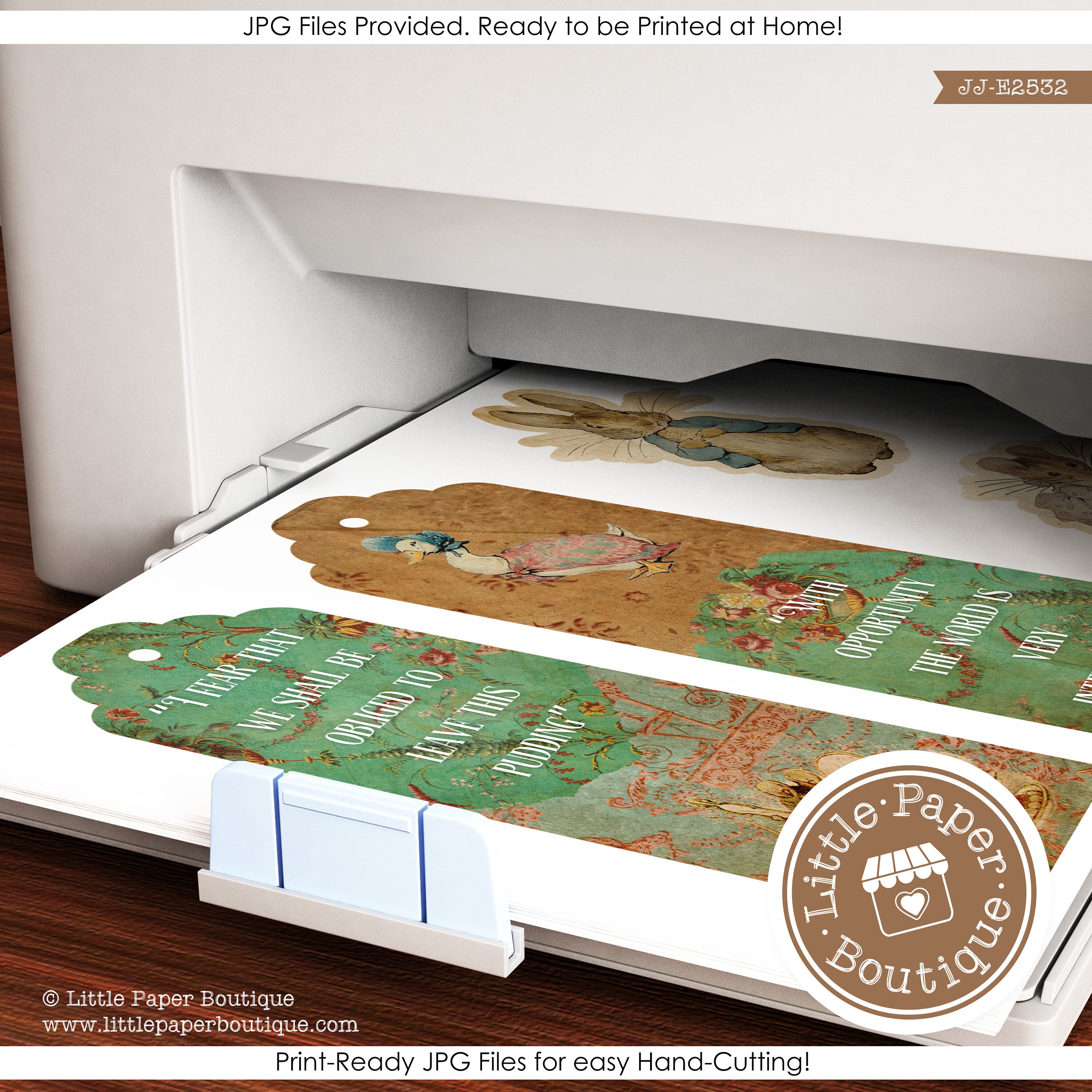 Peter Rabbit by Beatrix Potter Digital Junk Journal Kit (FULL KIT) With ...