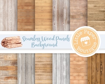 SEAMLESS White Wood background digital papers, White wooden texture paper, Rustic wood digital background, Distressed wood, Light Wood