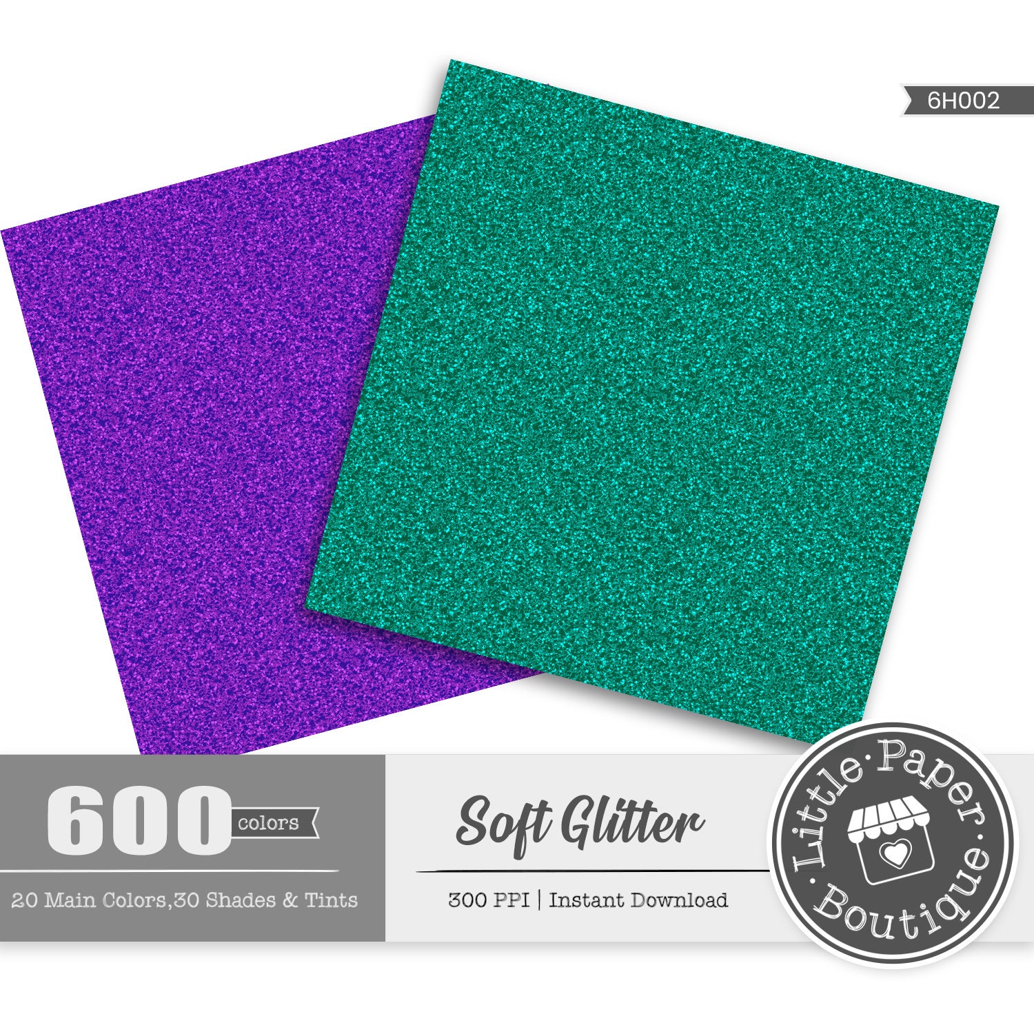 600pcs Glitter Background Digital Paper Pack for Commercial Use ...