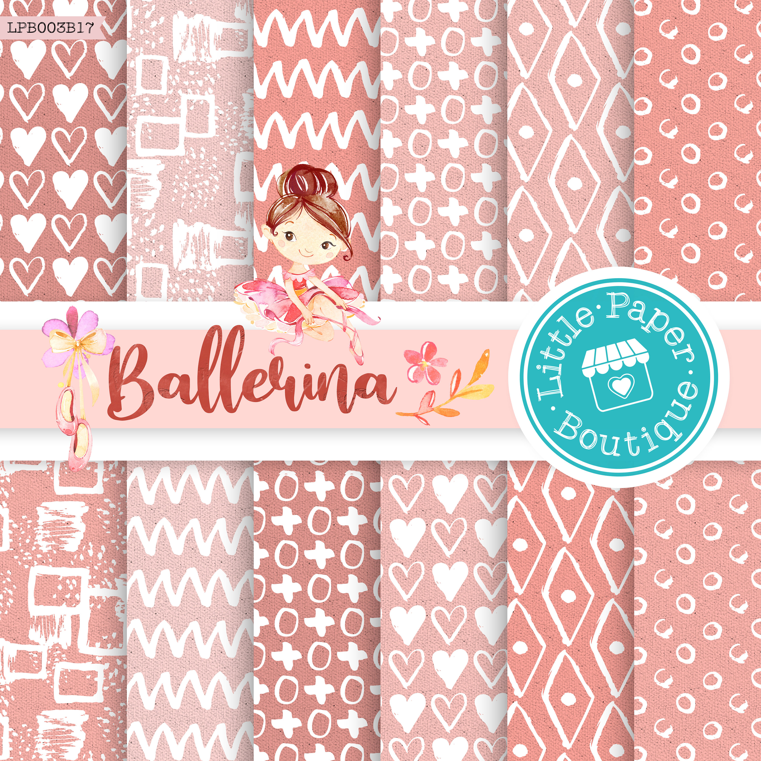 Ballerina Scrapbook Paper Ballet Scrapbooking Paper Ballet - Etsy