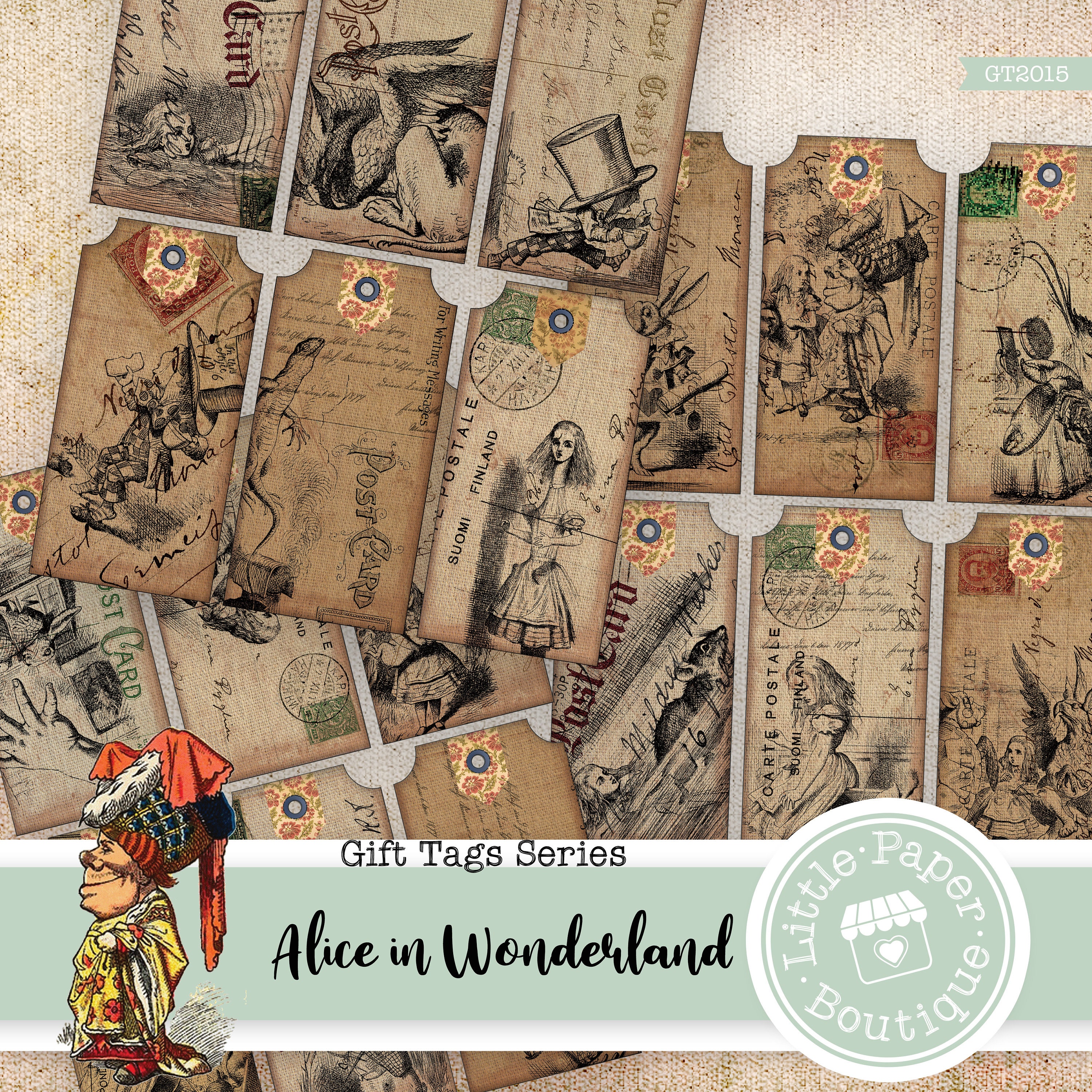 Alice themed Journaling set  gift For her and back to school –
