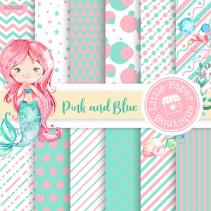 SEAMLESS A4 Letter Mermaid Digital Papers, Nautical Papers, Ocean Papers,Pink Mermaid Papers,Mermaids,Mermaid Scales Mermaid Scale Printable