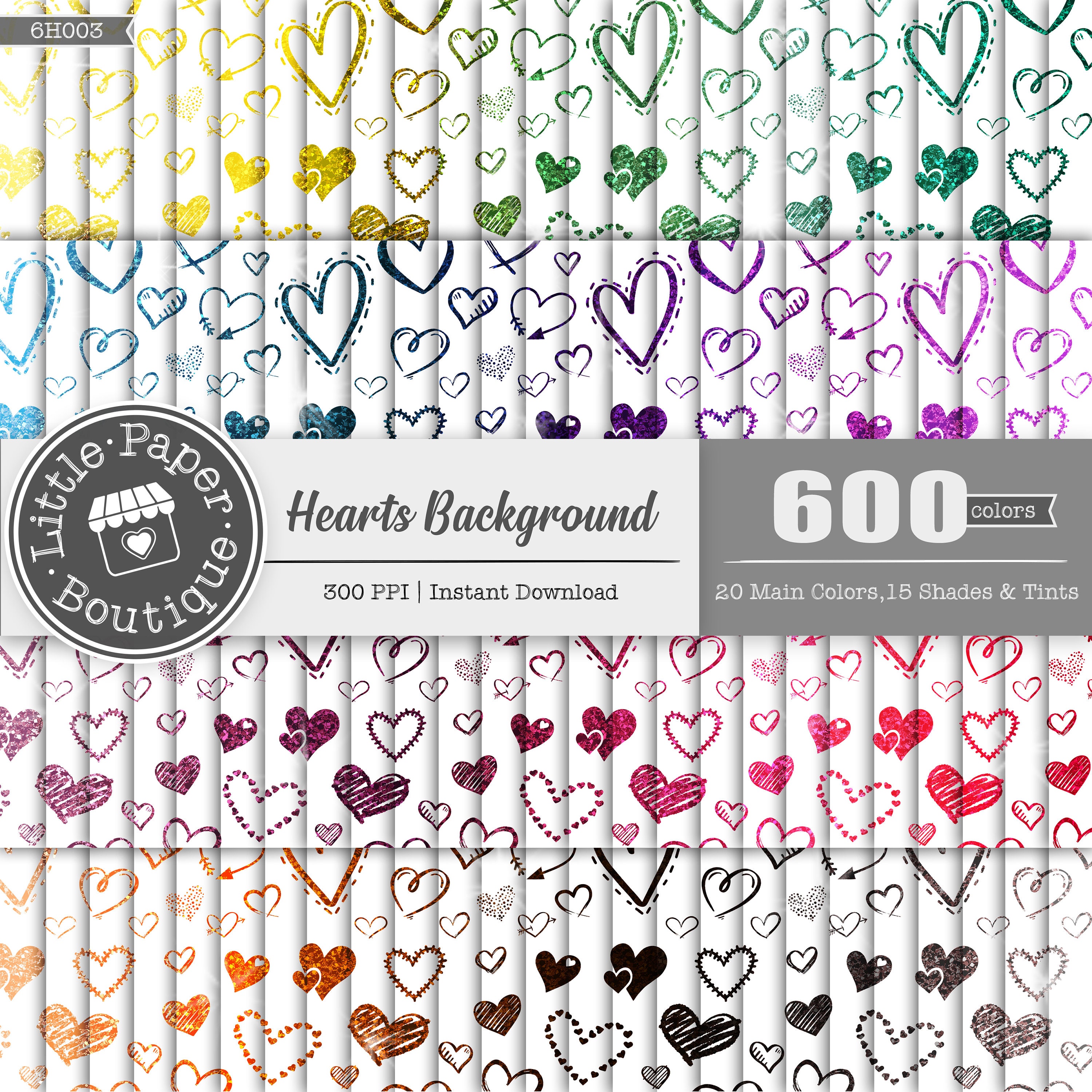 600pcs Glitter TRANSPARENT Background Digital Paper Pack Commercial Use ...