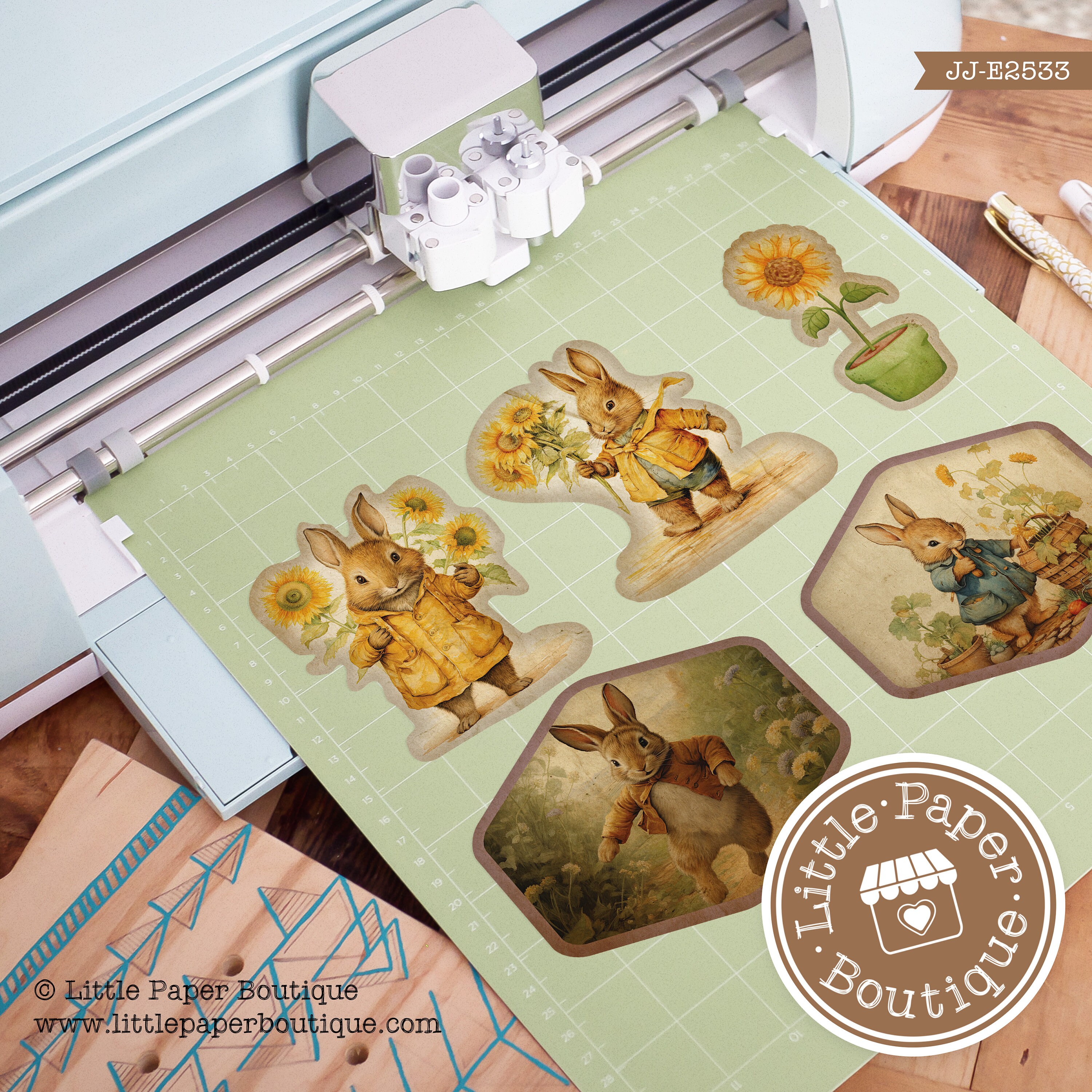 Peter Rabbit by Beatrix Potter Digital Junk Journal Kit (FULL KIT) With ...