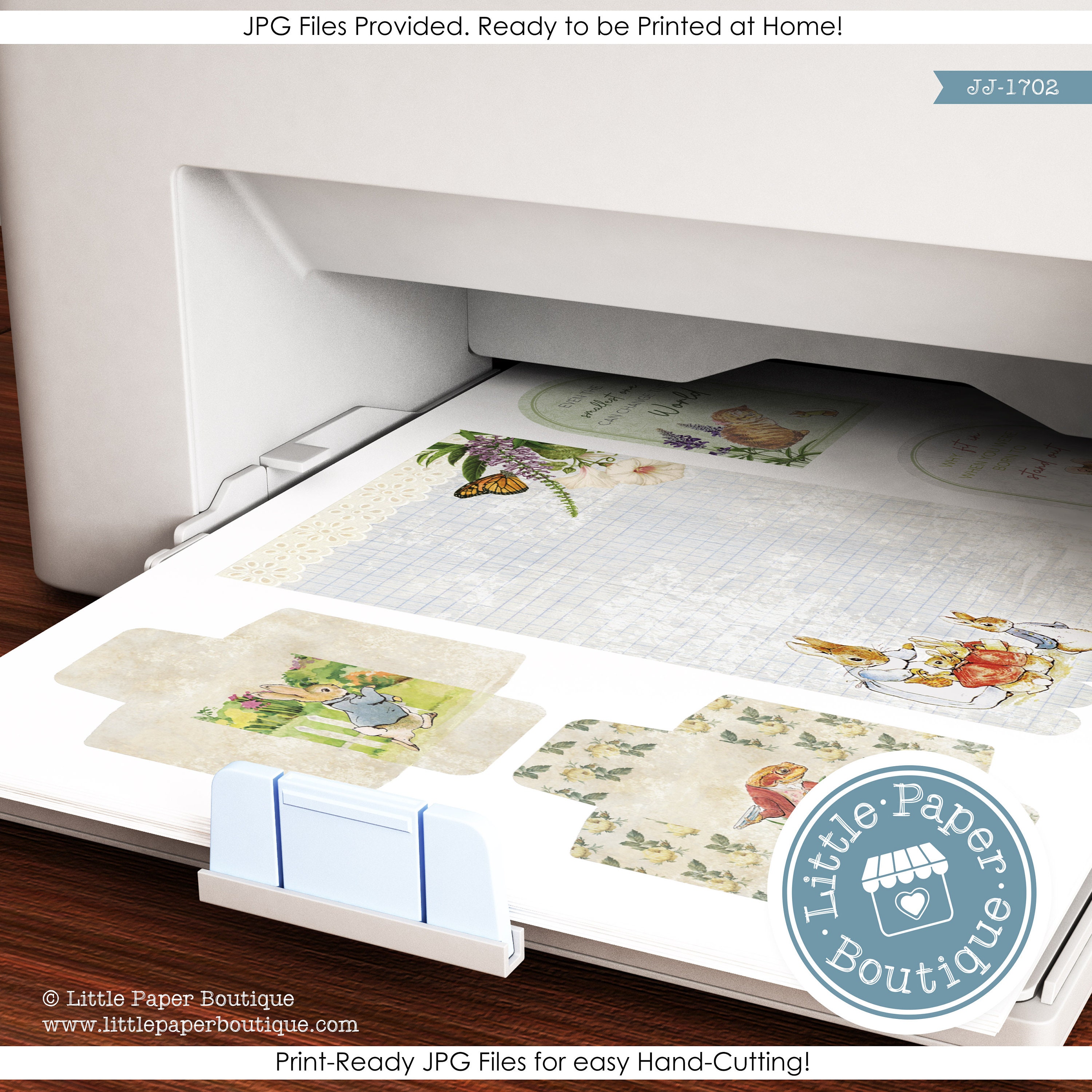 Peter Rabbit by Beatrix Potter Digital Junk Journal Kit (FULL KIT) With ...