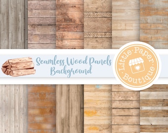 SEAMLESS White Wood background digital papers, White wooden texture paper, Rustic wood digital background, Distressed wood, Light Wood