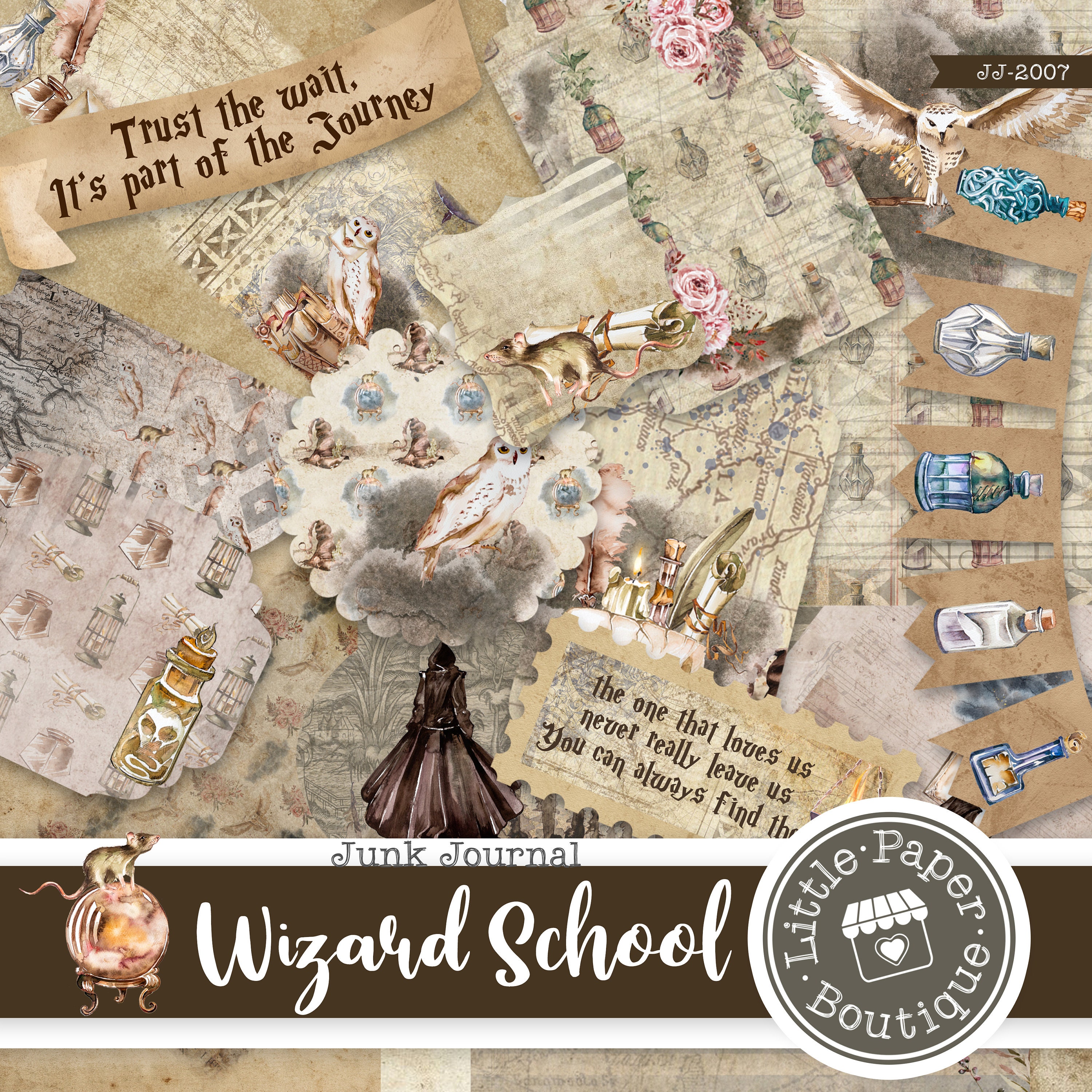 The Wizarding World Magical Junk Journal Kit (FULL KIT) With Scrapbook ...