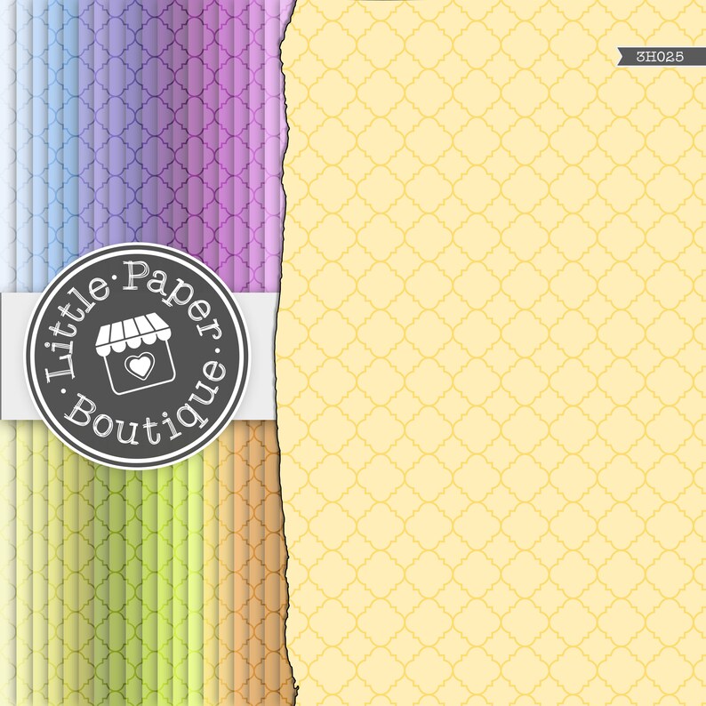 300 Quatrefoil Digital Paper Pack Bundle Set of Digital Scrapbook Papers Digital Graphic,Quatrefoil Paper,Quatrefoil Pattern Scrapbook Paper