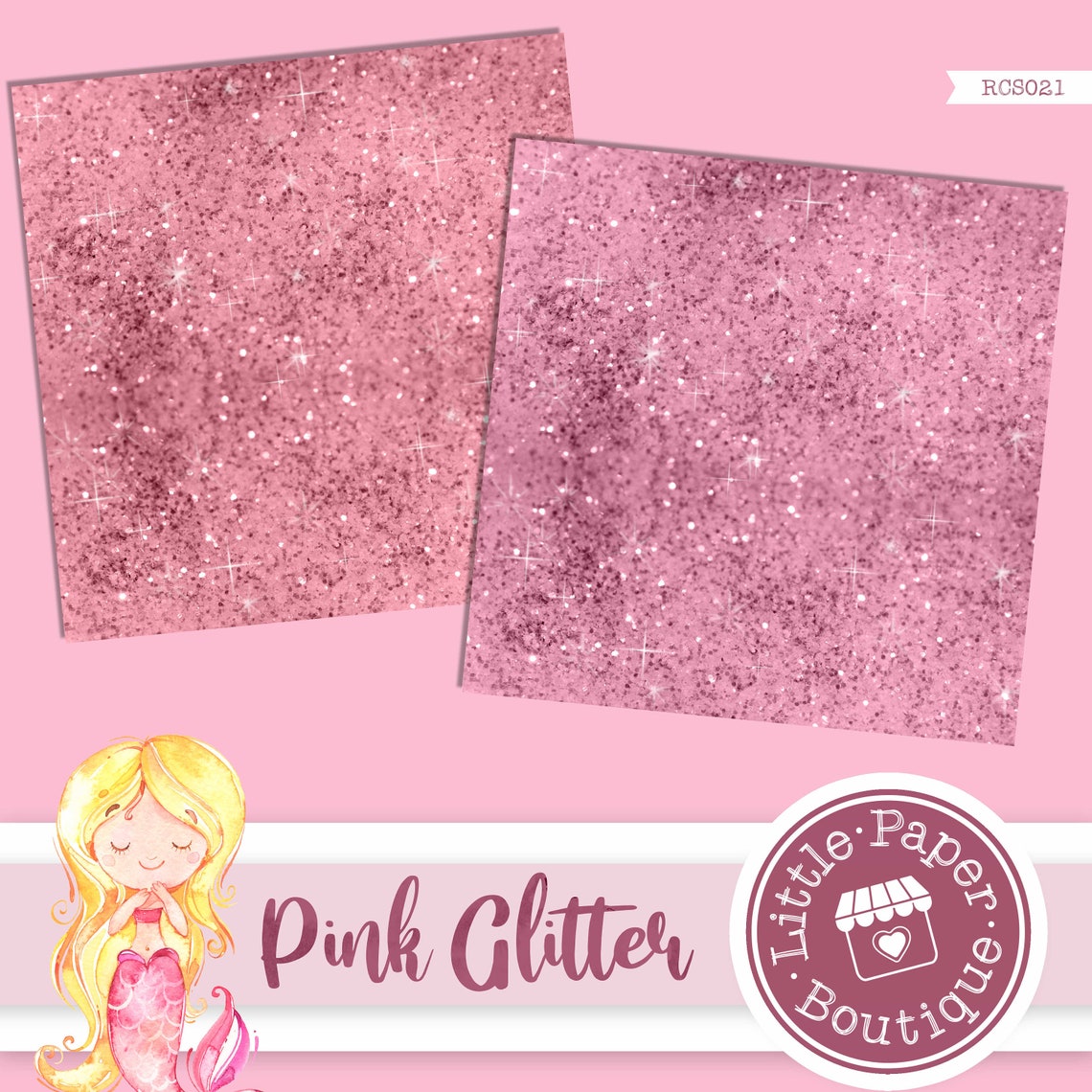 Pink Glitter Paper Digital Paper Hot Pink Glitter Texture Etsy