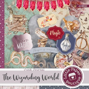 The Wizarding World Magical Junk Journal Kit (FULL KIT) With Scrapbook ...