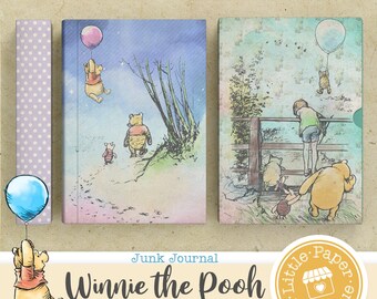 Winnie the Pooh Classic (#3) Digital Junk Journal Kit (FULL Winnie the Pooh Classic (#3) Digital Junk Journal Kit (FULL