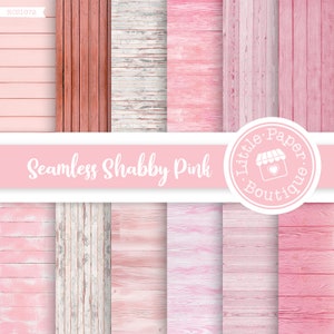 SEAMLESS PINK Wood background digital papers, White wooden texture paper, Rustic wood digital background, Distressed wood, Light Wood