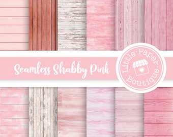 SEAMLESS PINK Wood background digital papers, White wooden texture paper, Rustic wood digital background, Distressed wood, Light Wood