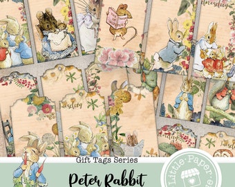PETER RABBIT & FRIENDS Library Cards Beatrix Potter Water Color ...