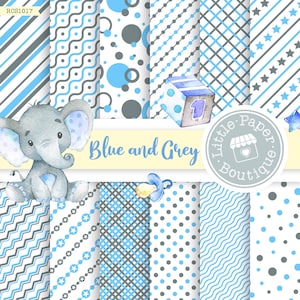SEAMLESS A4 Letter Baby Blue Digital Paper, Blue, Grey, Baby Boy, Digital Paper, Scrapbook Paper,Digital Paper,Scrapbook Paper,Blue Baby Boy
