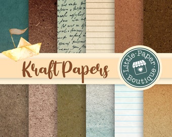 Kraft digital papers, Cardboard backgrounds, brown scrapbook paper printables. Kraft Scrapbook Paper Cardboard, Beige Kraft texture paper