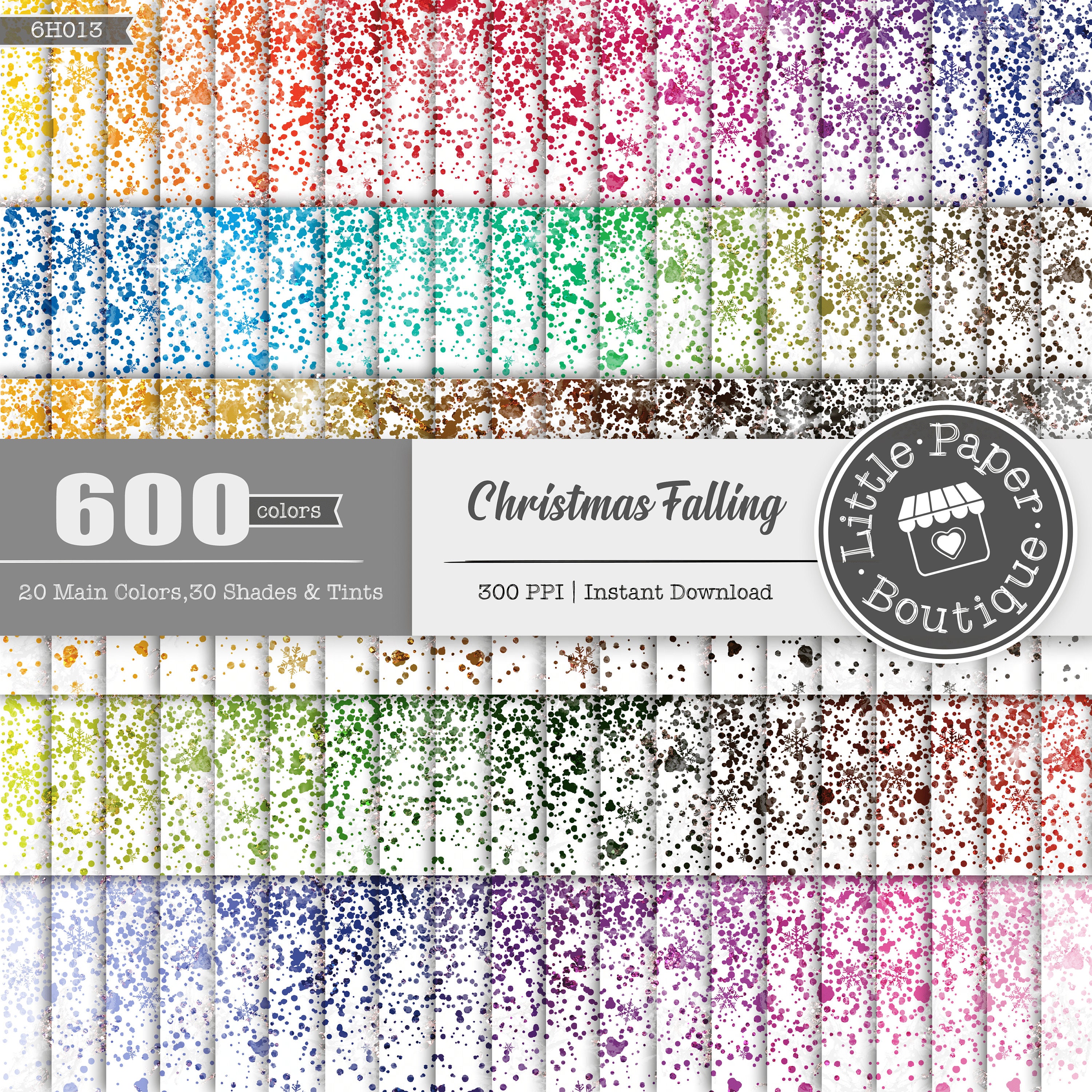 600pcs Glitter TRANSPARENT Background Digital Paper Pack Commercial Use ...