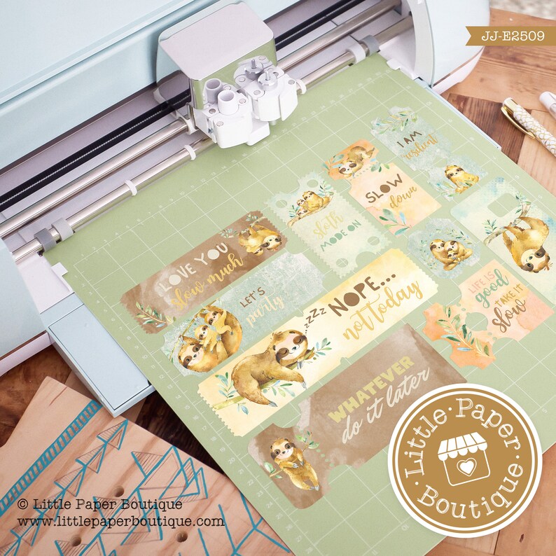 Sloth Journal Amazonian Lazy Sloths Digital Junk Journal Kit (FULL KIT) With ...