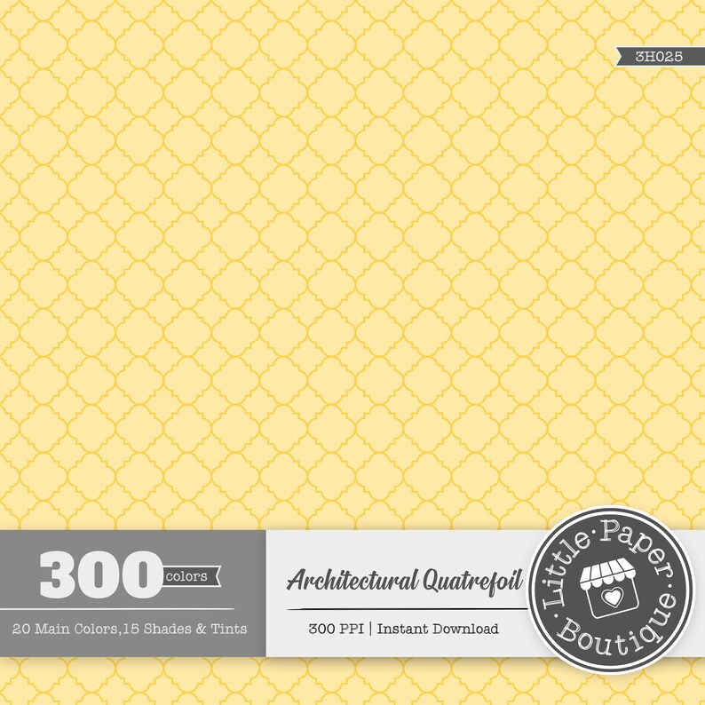 300 Quatrefoil Digital Paper Pack Bundle Set of Digital Scrapbook Papers Digital Graphic,Quatrefoil Paper,Quatrefoil Pattern Scrapbook Paper