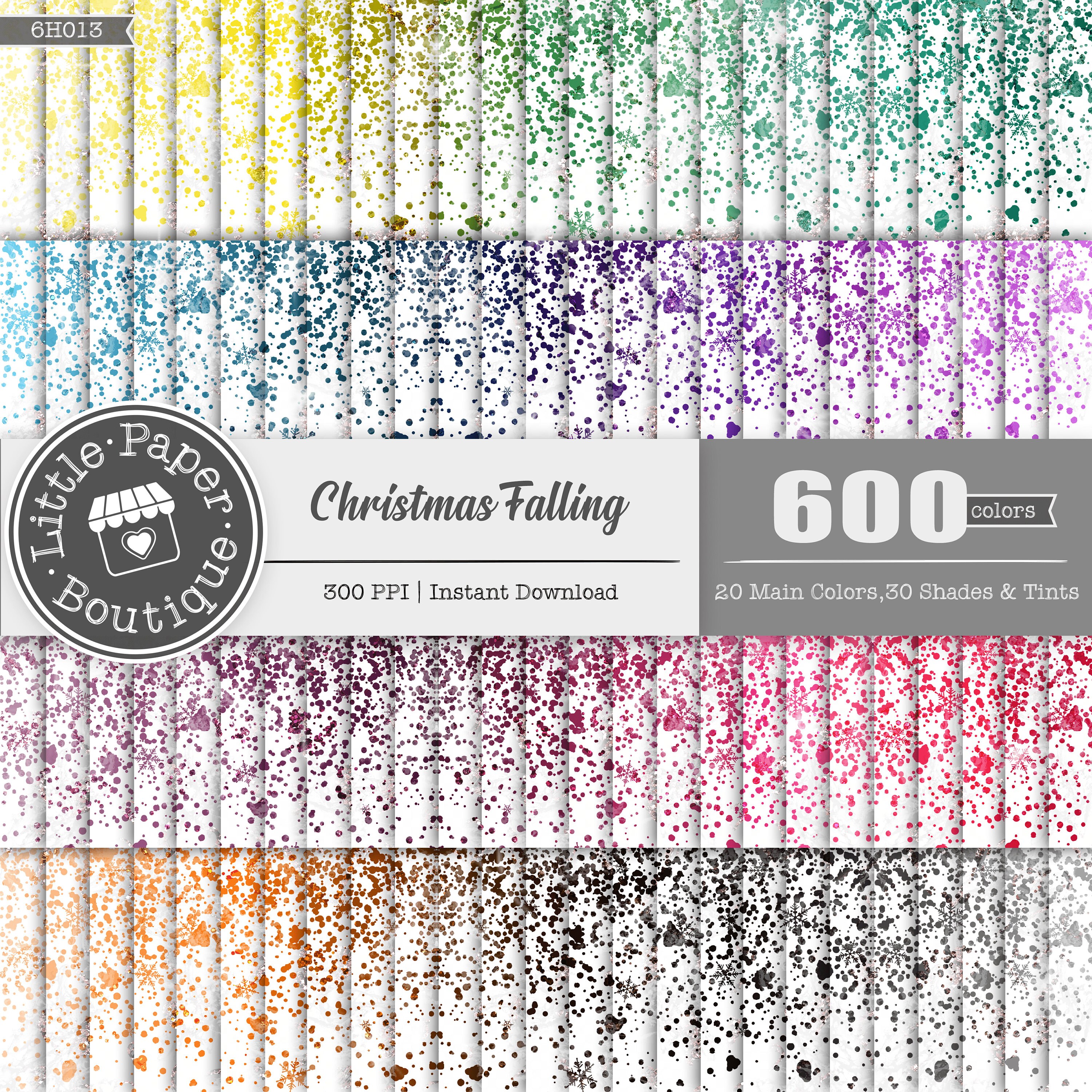 600pcs Glitter TRANSPARENT Background Digital Paper Pack Commercial Use ...