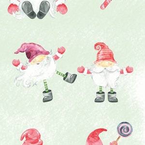 Gnome Clipart Printable Christmas Gnomes Clipart. - Etsy