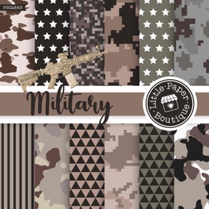 Military Paper,Military Scrapbook,Camo Paper,Digital Scrapbook,Scrapbook Paper,Military Papers,Camoflauge Papers,Marine Corp Paper,US Marine