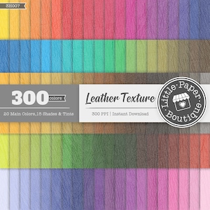 100 Leather Texture Digital Paper, Commercial Use Instant Download Leather Digital Paper, Rainbow Leather Texture Planner Scrapbooking Paper