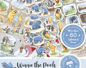 Winnie the Pooh Paper Pack, Digital Paper Digital Pastel Designs scrapbook birthday baby shower invitation craft projects pooh bear winnie