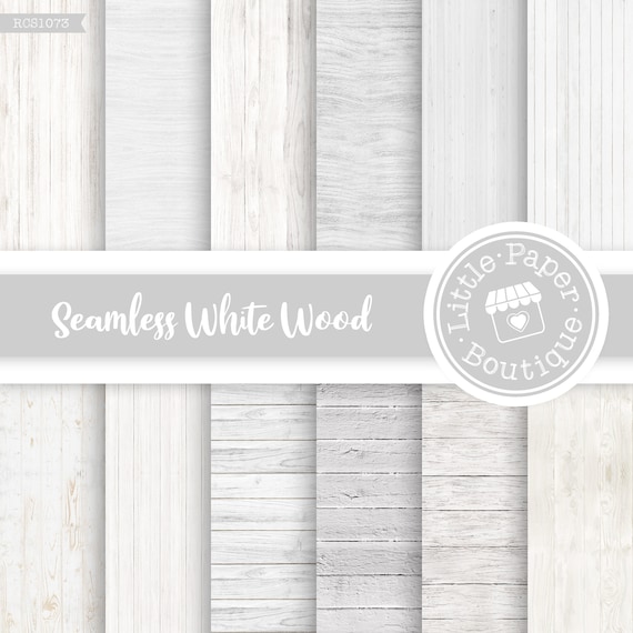 SEAMLESS White Wood background digital papers, White wooden texture paper, Rustic wood digital background, Distressed wood, Light Wood