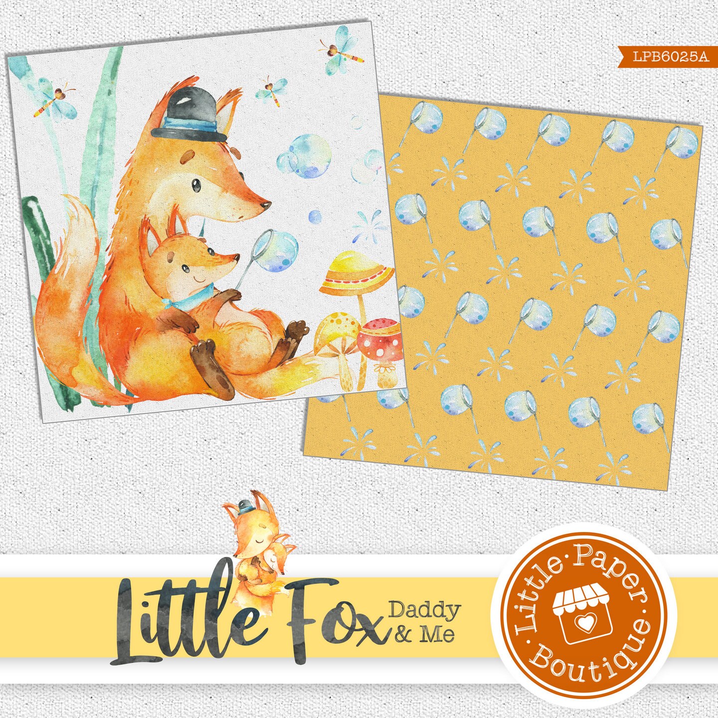 Fox Print Scrapbook Paper Fox Paper Fox Pattern Arctic | Etsy
