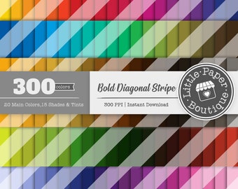 Diagonal Stripes Pattern Digital Paper,Diagonal Stripes Digital Paper Pack,Scrapbook Paper,Rainbow Background Stripe Digital Paper