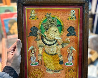 ガネーシャ50×60の立体絵画★レア ガネーシャ50×60の立体絵画☆レア