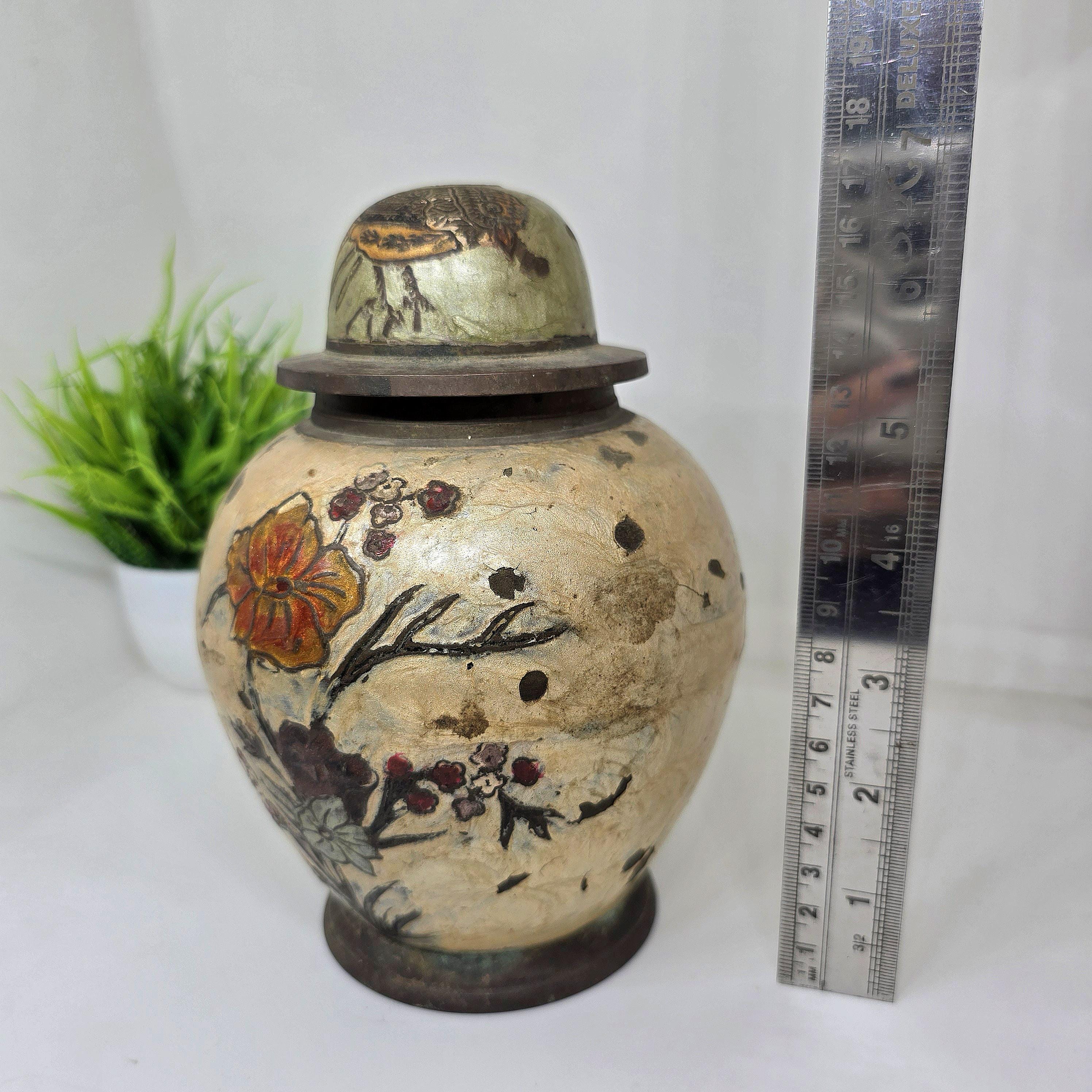 古い中国の七宝焼き花瓶 - 20 世紀初頭 / 1920 年代のアンティークの