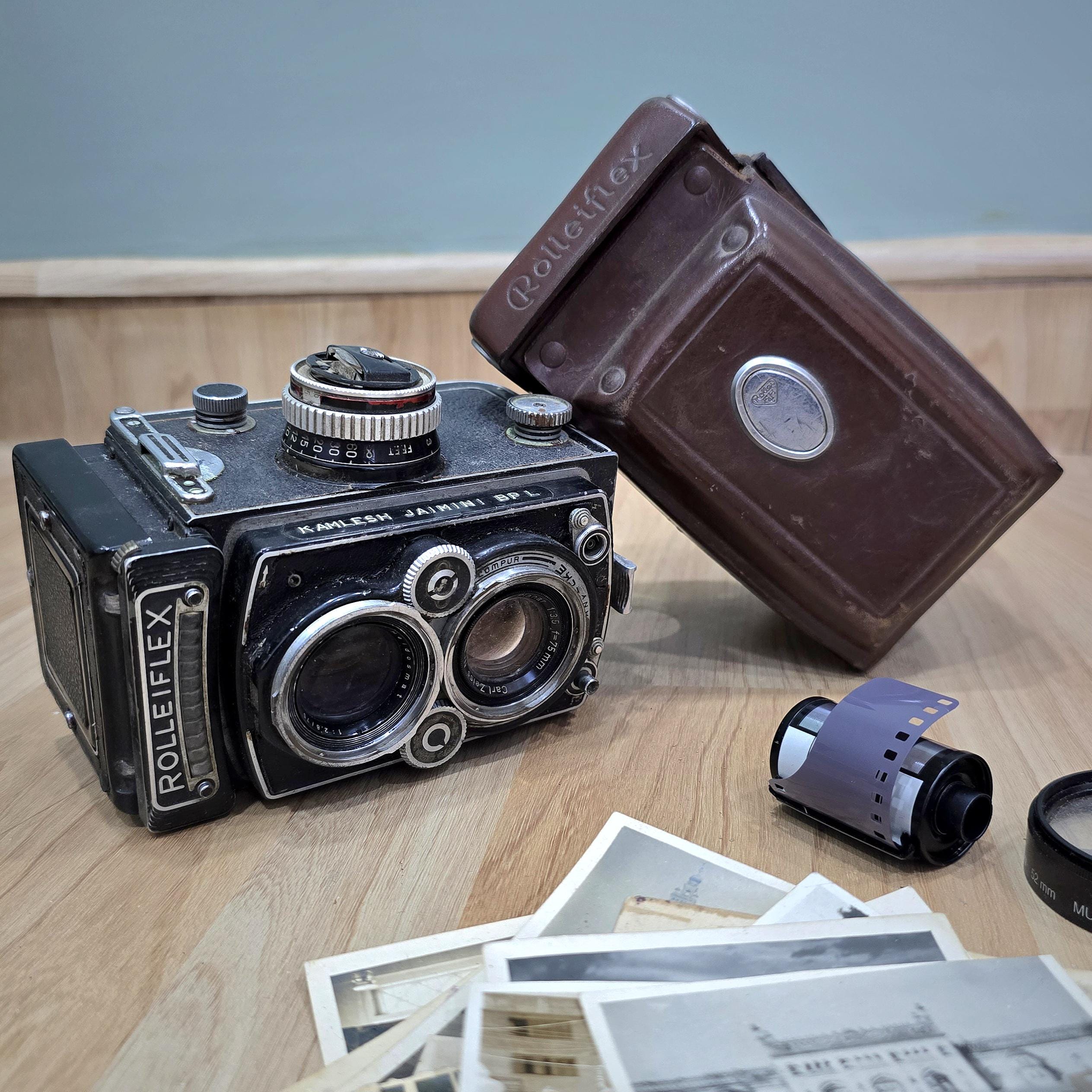 ヴィンテージ ローライフレックス TLR カメラ – 75 mm f/3.5 カール 